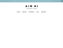 Tablet Screenshot of aimhieveryday.com